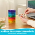 thumbnail image 2 of Pill Box Weekly Organizer with Independent Sealing Buckles Design Pill Container Large Capacity Transparent Case for Travel And Home, 2 of 8