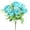 Blue, variant on Verdsylv 6-Head Artificial Rose Bouquet, Cloth Flower Plant Arrangement for Wedding Bridal Party, Home Living Room Decor, Table Centerpieces, and Anniversary Celebration, Beige