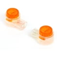 thumbnail image 2 of Whataatahia 50 conectores de empalme UY botón de cable transparente naranja hermético, 2 of 5