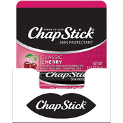 ChapStick Classic Cherry Lip Balm Tubes for Lip Care - 0.15 Oz (Pack of 12)