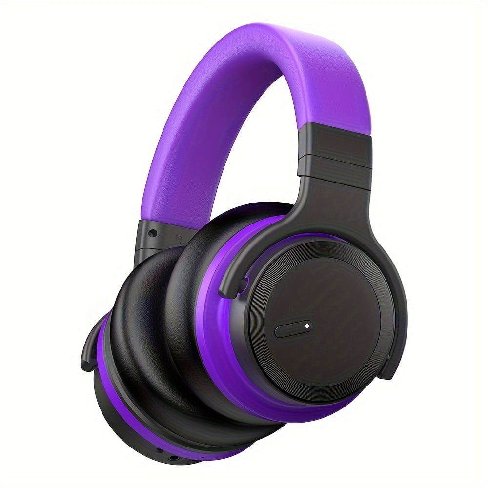 Wireless Active Noise Cancelling Headphones, Rich Bass Clear Calls 30H Playtime Comfort Fit, Black