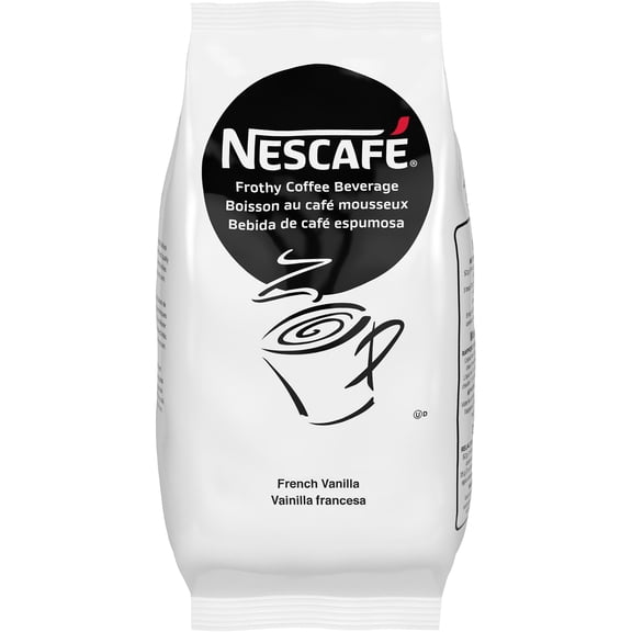 Nestle Nescafe French Vanilla Frothy Coffee Drink - 32 Oz - 6 / Carton