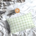 thumbnail image 7 of KLL Green Checkboard Pillow Covers Envelope Closure,Super Soft and Cozy Fuzzy Fleece Pillow Case Cover 14"x20", 7 of 7