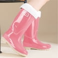 thumbnail image 4 of Uobin Women's High Top Rain Boots On Outdoor Winter Lined Fashion Shoes Camping Daily Use, 4 of 4