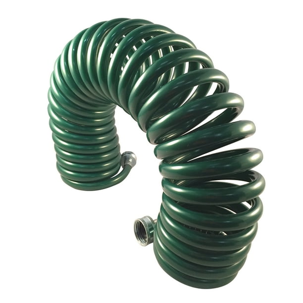 Flexon 1/2 x 25ft Lightweight Coil Garden Hose - Walmart.com - Walmart.com