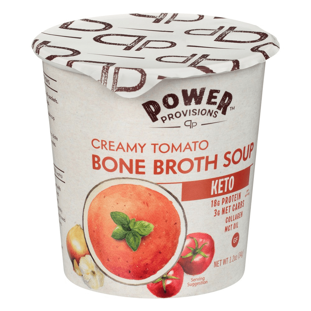 Power Provisions Gluten Free Creamy Tomato Bone Broth Soup, 1.2 oz