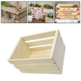 thumbnail image 1 of WinWay Mini Wooden Basket Model Pine Wood Storage Basket Miniature Storage Basket, 1 of 9