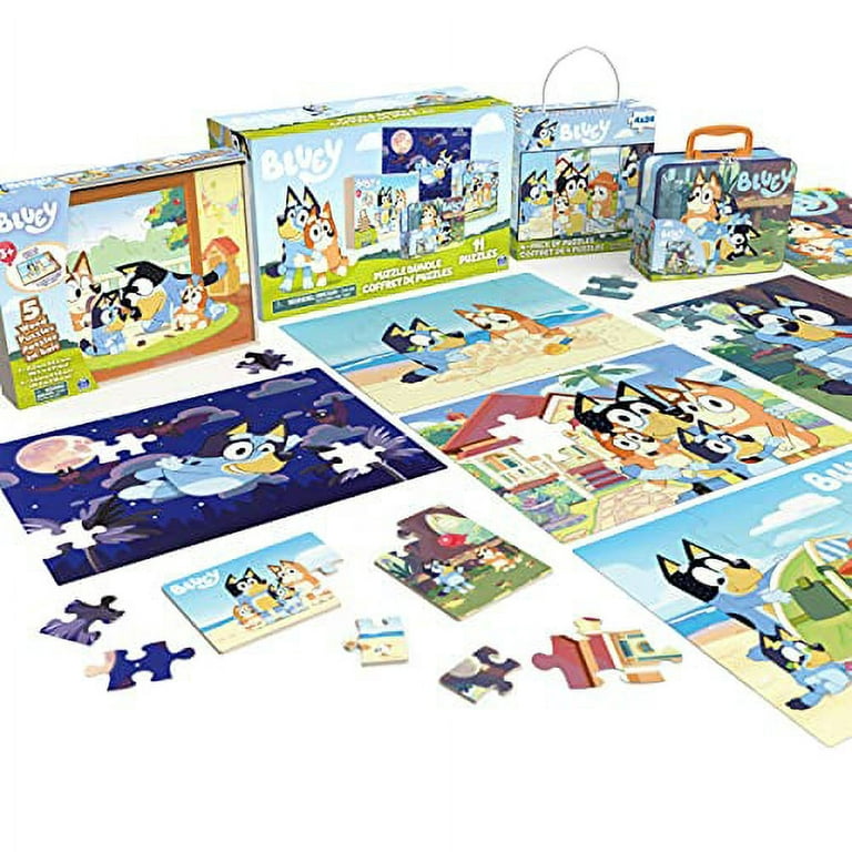 Bluey, 48-Piece Jigsaw Puzzle with Gift Box, for Kids Ages 3 and