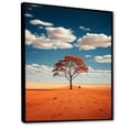 thumbnail image 2 of Designart "Australia Red Centre silence I" Floral Floater Framed Wall Decor, 2 of 7