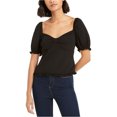thumbnail image 1 of Blusa con Nudo en la Parte Delantera Ash & Violet Negro Mediano, 1 of 1