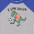 thumbnail image 4 of Inktastic I Love Soccer-Dinosaur in Orange Boys or Girls Baby Bodysuit, 4 of 5