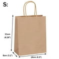 thumbnail image 6 of SJPACK 200Pcs Gift Bags Small Paper Bags with Handles Bulk Kraft Brown Paper Shopping Wedding Birthday Party Favor Gift Bags For Goody Craft, 6 of 7