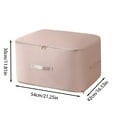 thumbnail image 3 of Hearth & Gear The Material For Home Textile Storage Has A Wide Range Of Uses And Is Designed To Space Blanket Storage Organizer Large Foldable Storage with Lids Cloth Container Organize 13x13 Storage, 3 of 5