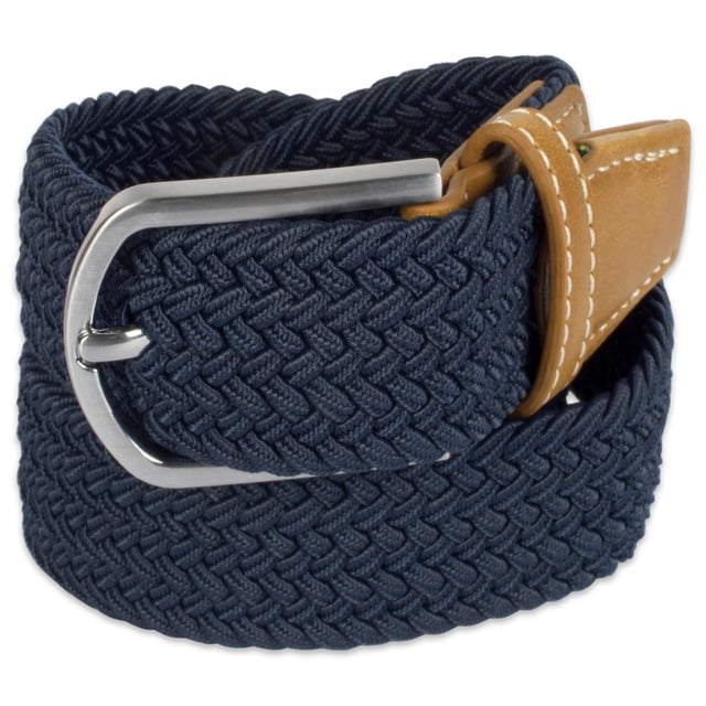 Cinturón E-Living Store tejido elástico trenzado para hombre, talla M