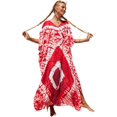 thumbnail image 1 of LinYooLi Robe de Plage pour Femmes, Longue Blouse Imprimée, Grande Taille, Robe de Bikini, Robe de Vacances, 1 of 2