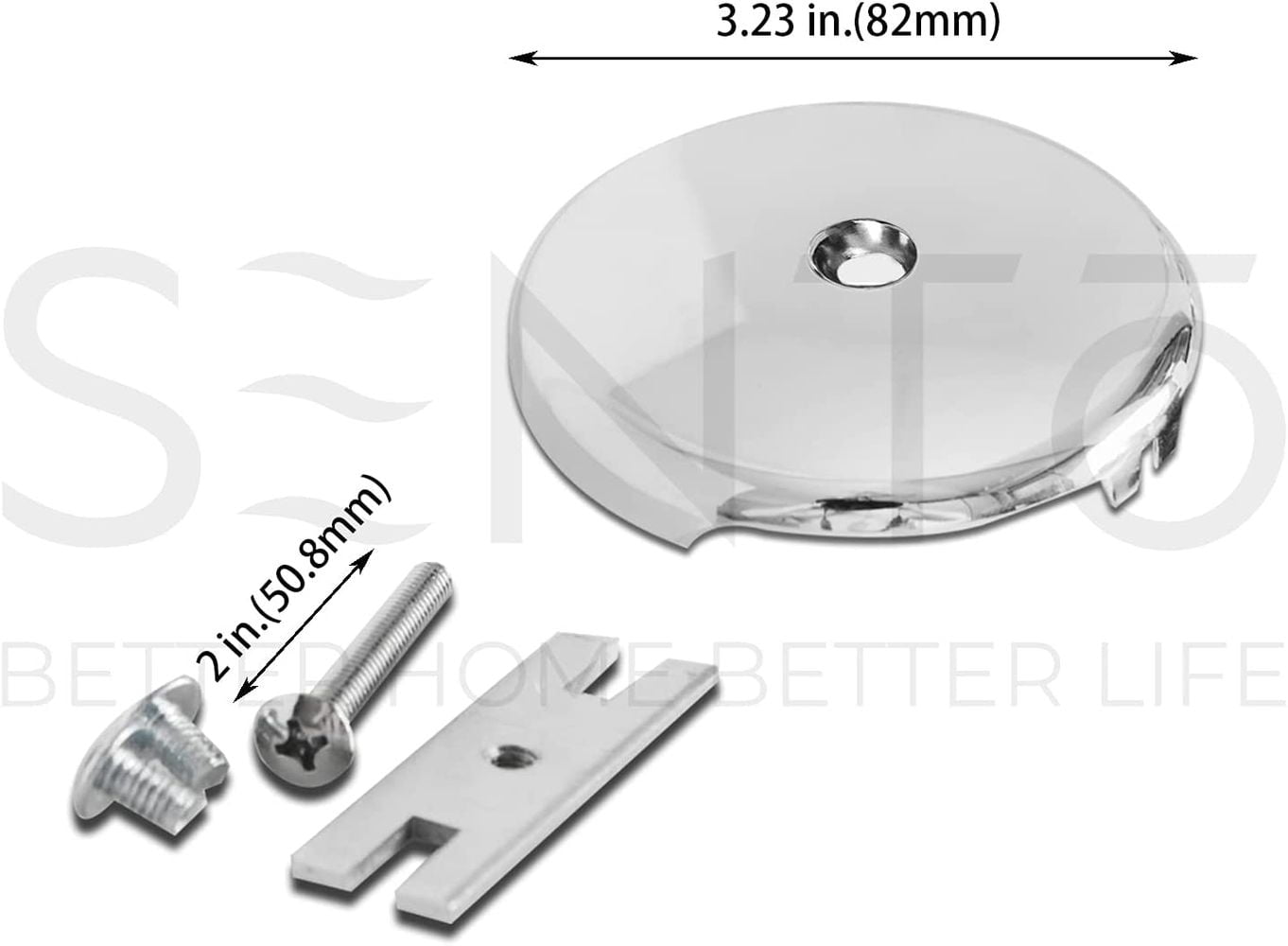Fit both 1-1/2 Inch or 1-5/8 Inch Strainer and Stopper SENTO Black Tip-Toe BathTub Drain Trim Set Assembly Stopper Kit Heavy Duty Metal with Matching Screws Easy Installation Matte Black Fit both 1-1/2 Inch or 1-5/8 Inch Strainer and Stopper SENTO Black Tip-Toe BathTub Drain Trim Set Assembly Stopper Kit Heavy Duty Metal with Matching Screws Easy Installation Matte Black