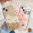 thumbnail image 2 of Funda Para Redmi 12C 9 10C 10 9A 9T A1 10A 9C NFC POCO F4 Note 8 11s Note11 Note9 Note10 Note10s Dibujos Animados Lindo Conejo Oso Buen Amigo De Airbag Suave A Prueba De Golpes, 2 of 3