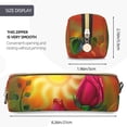 thumbnail image 3 of Easygdp Rose Psychedelic para Estuche de Lápices de Cuero, Estuche de Papelería de Cuero, Estuche de Gran Capacidad con Cremallera, 3 of 7