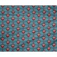 thumbnail image 5 of oneOone Polyester Spandex Teal Blue Fabric Block Craft Projects Decor Fabric Printed By The Yard 56 Inch Wide-LH, 5 of 6