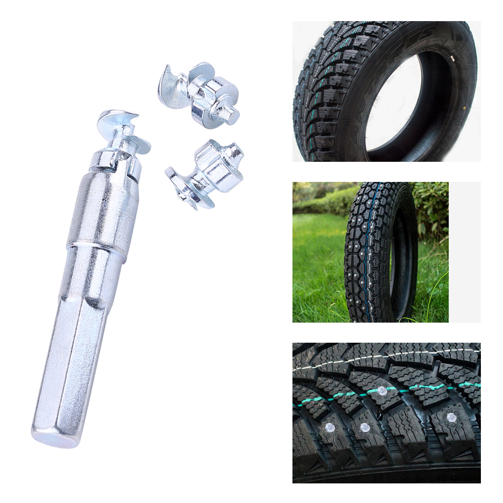 Sonew 100pcs Wheel Tyre Stud Screws Winter Snow Tire Spikes for Car ATV