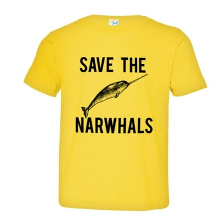 

PleaseMeTees™ Toddler Save The Narwhals Manatees HQ Tee