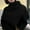 Black, variant on Womens Turtleneck Poncho Cloak Short Style Asymmetric Knitted Solid Color Slit Wrap Shawl Scarf
