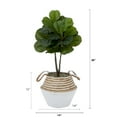 thumbnail image 2 of Nearly Natural 3' Artificial Fiddle Leaf Fig Tree DIY Kit, 2 of 10