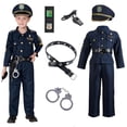 thumbnail image 3 of Police Déguisement pour Enfants, Ensemble de Jeu de Rôle pour 3 - 10 Ans - Bleu Marine, 3 of 5
