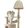 thumbnail image 5 of Confote 57 inch Cat Tree Multi-Level Cat Condo with Scratching Posts Kittens Activity Tower Pet Play House Furniture, 5 of 10