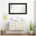 thumbnail image 3 of Amanti Art Custom Framed Wall and Bathroom Mirror (26.75 x 43.75 in.), Grand Black Frame, 3 of 7