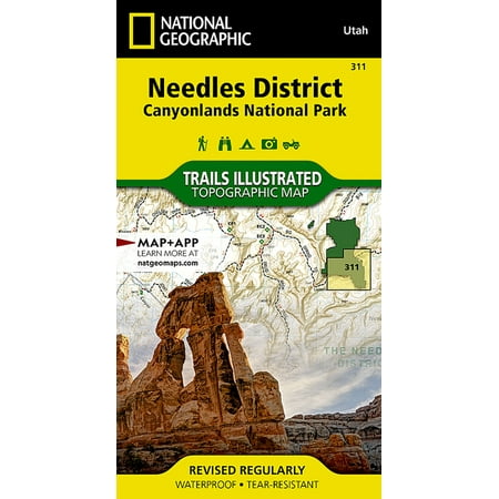 National Geographic Maps: Trails Illustrated: Needles District: Canyonlands National Park - Folded Map