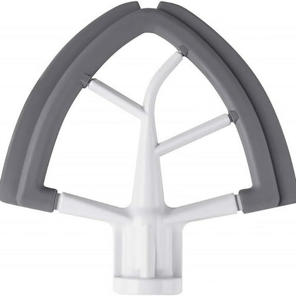 Flat Beater Blade with Silicone Edges for 4.5-5qt Kitchen Aid Tilt-Head Stand Mixer Bowls,Kitchen Aid Accessories and Attachments,Fits:K45SS,KSM1,KSM100,KSM110,KSM120,KSM15,KSM16,KSM75,KSM8,KSM90