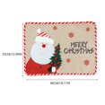Christmas Decoration Cartoon Embroidery Placemat Insulation Mat Cloth