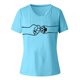 thumbnail image 3 of Pntutb moda mujer Casual cuello pico verano tops sueltos estampado camisetas manga corta Pntutb Pntutb-6896, 3 of 7