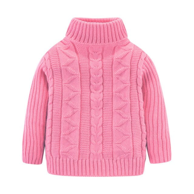 AAMILIFE Girl's Long Sleeve Soft Knit Mock Turtleneck Slim Fit Pullover Sweater