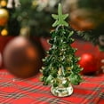thumbnail image 5 of Glass Christmas Ornaments, Mini Holiday Decorations, Miniature Tabletop Christmas Tree Ornaments for Office Desk and Home Decor, Exquisite Handcrafted Glass, Durable and Easy To Clean, 5 of 7