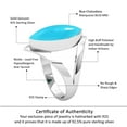 thumbnail image 6 of 925 Sterling Silver Women Jewelry Natural Blue Chalcedony Ring, 6 of 9