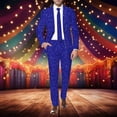 thumbnail image 4 of Mens Carnival 3D Digital Printed Suit Set Polyester Light Business Jacket Trousers for Outdoor Fashion, 4 of 4