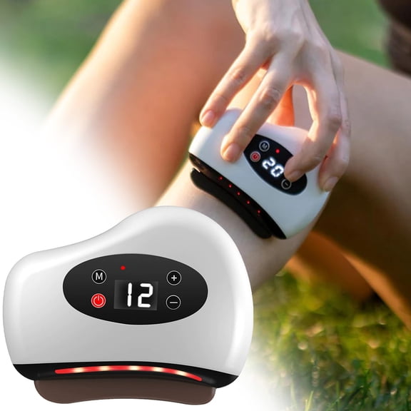 CAIMYY Heated Foot Massager for Plantar Fasciitis Deep Tissue Therapy 4-in-1 Vibration Device with Gua Sha Scraper Muscle Care