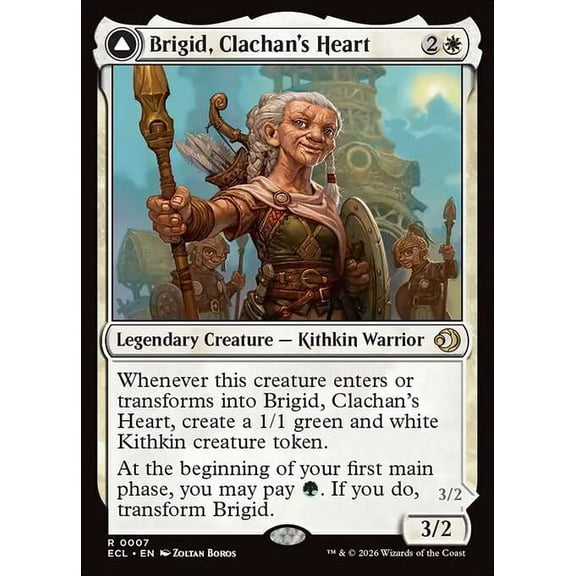 MtG Lorwyn Eclipsed Rare Brigid, Clachan's Heart // Brigid, Doun's Mind #7