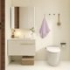 thumbnail image 5 of Toallas de baño de 3 piezas, toalla de terciopelo para adultos, uso diario en casa, toalla absorbente para cabello seco que no deja pelo, toalla de playa con estampado de tiras, toalla de baño absorbe, 5 of 6