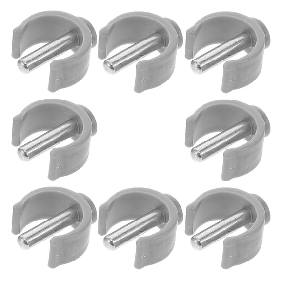 MUSEYA 8PCS Crutch Tips Replacement ABS Grey Walking Cane Hardware for Stability
