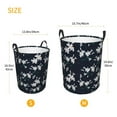 thumbnail image 5 of Balery Lilies Flowers Round Laundry Basket with Handles Waterproof Freestanding Laundry Hamper for Clothes Toys in the Dorm and Family-, 5 of 8