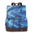 thumbnail image 1 of Fotbe Beautiful Ocean Dolphin Mochila Bolso con Estampado para Mujer, Mochila Antirrobo de Nylon Impermeable, Bolsa Ligera de Hombro, 1 of 4