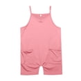 thumbnail image 4 of Ruyang Girls Rompers Wide Leg Shortalls Spaghetti Strap Jumpsuits Sleeveless Overalls Loose Short Rompers Wide Leg Jumpsuits, 4 of 8