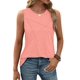 thumbnail image 2 of Camiseta Sin Mangas Informal de Cuello Redondo y Corte Holgado para Mujer, Color Rosa L, 2 of 8