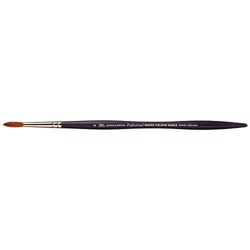 WINSOR & NEWTON / COLART 5067006 PROFESSIONAL WATER COLOUR SABLE SHORT HANDLE ROUND 6