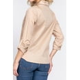thumbnail image 4 of Women's Long sleeve button down stretch poplin shirt, 4 of 6