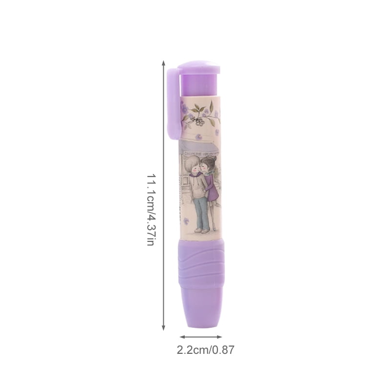 Akoyovwerve Retractable Click Eraser Cute Pencil Creative Stationery