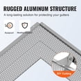 thumbnail image 4 of Gutter Guard,6"Width,Aluminum Leaf Filter DIY Gutter Cover,52 PCS 208 ft Total Length,0.157"Hole Diameter&0.02"Thick Raptor Gutter Guards Fits Any Roof or Gutter Type, 4 of 6